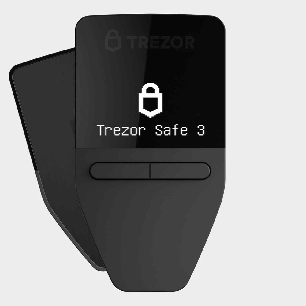 Trezor - Safe 3 - Secure Element Crypto Hardware Wallet - Cosmic Black