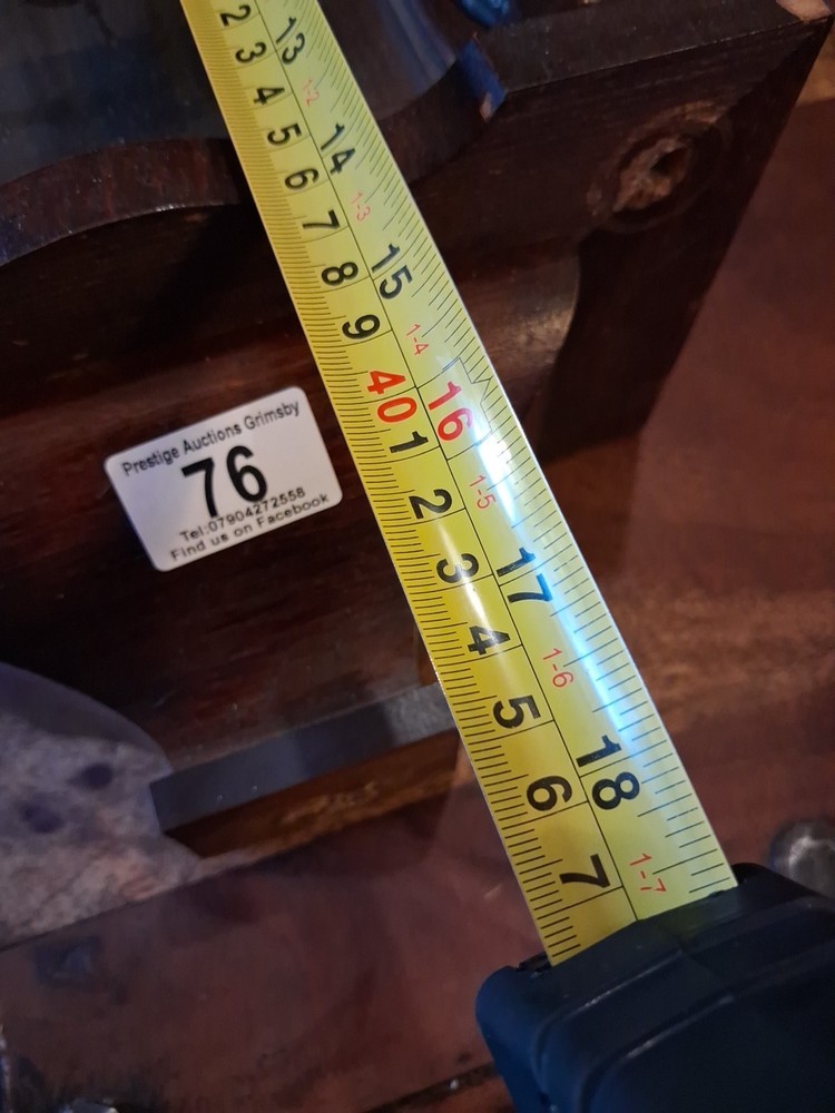 Vintage Wall Clock Not Working, Has Key And Pendulum