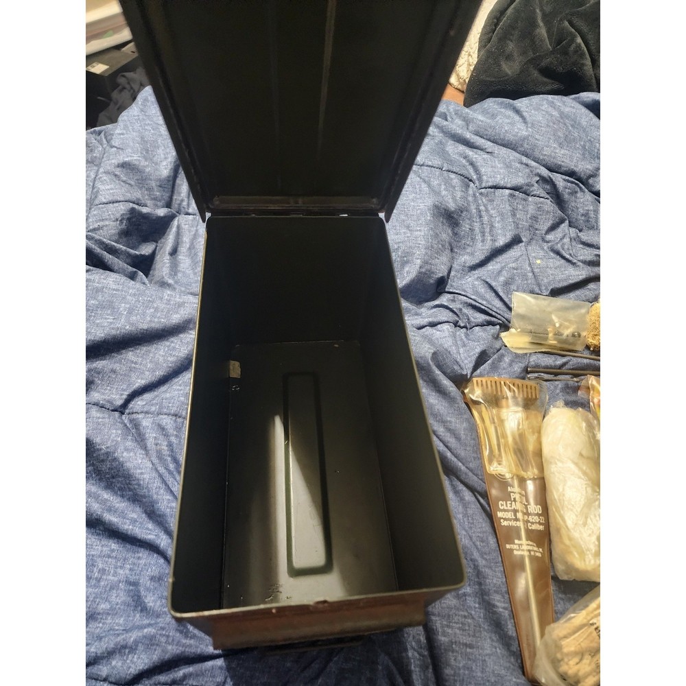 Old ammo box with cleanning kit