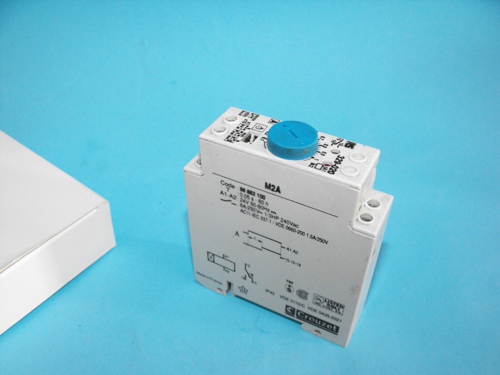 Crouzet RS 329-020.Timer Relay.M2A.CODE 88882100.USED