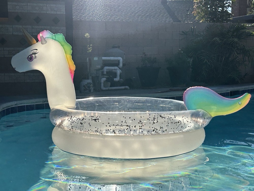 Inflatable Unicorn Swimming Pool Float