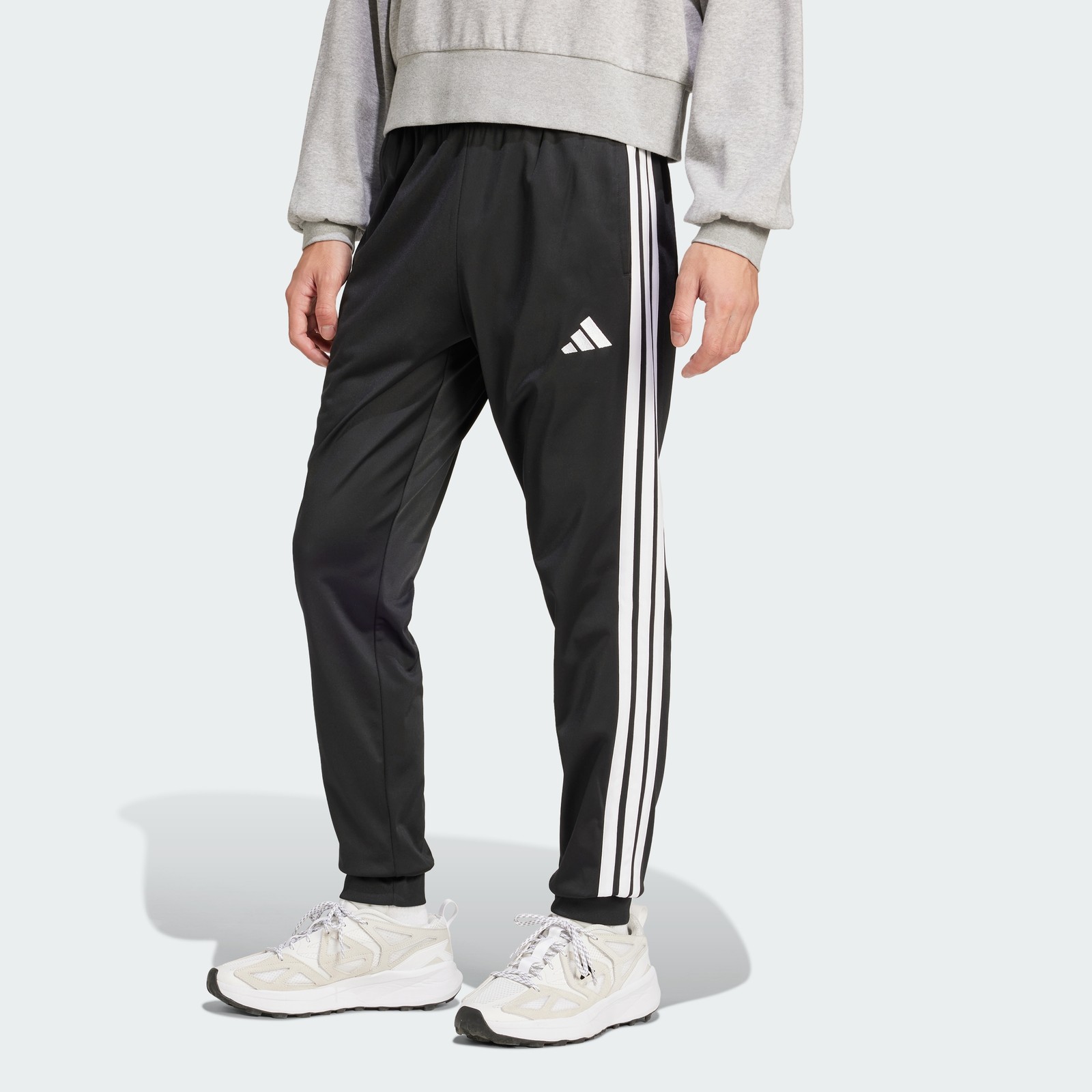 adidas men 3-Stripes Tricot Regular Tapered Track Pants