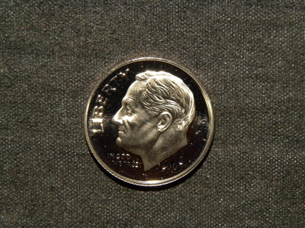 2005 S Clad Roosevelt Proof Dime