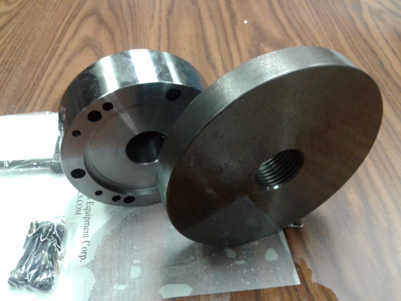 5C Collet Chuck with 1-1/2"-8 semi-finished adapter plate,Chuck Dia. 5" #5C-05F0