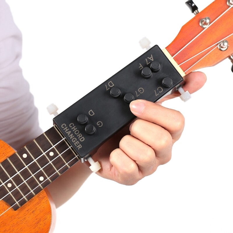 Ukulele Chord Trainer with 8 Buttons Learning Tool for Guitar Lover Beginner
