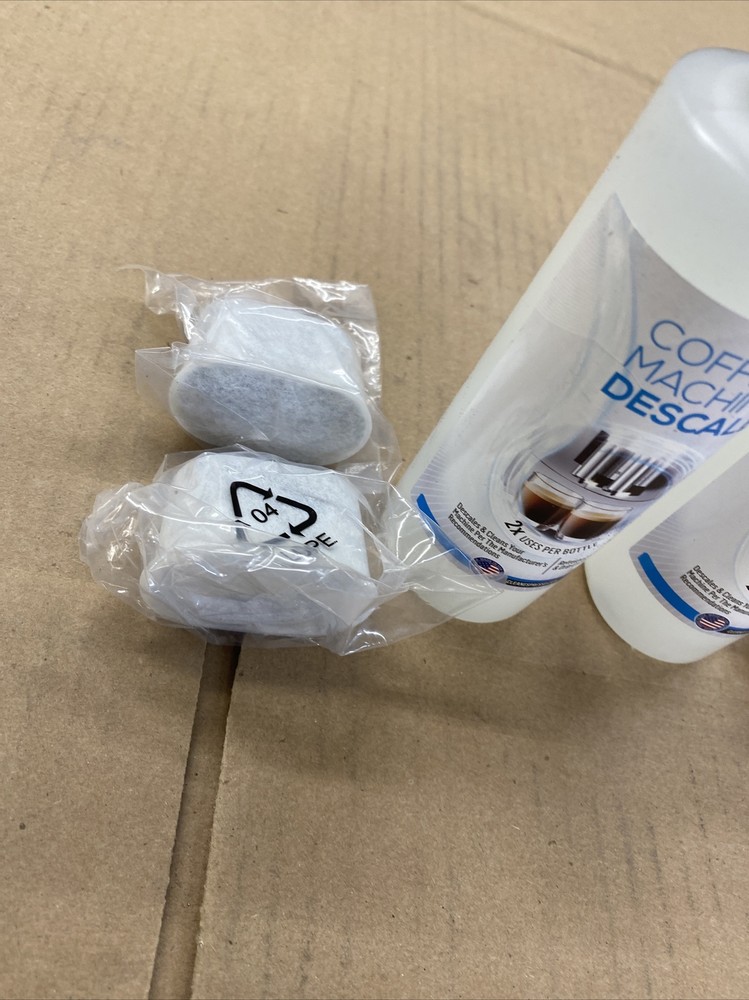 (4+4) 4-Use Coffee Machine Descaling Solution Plus 4 Filters