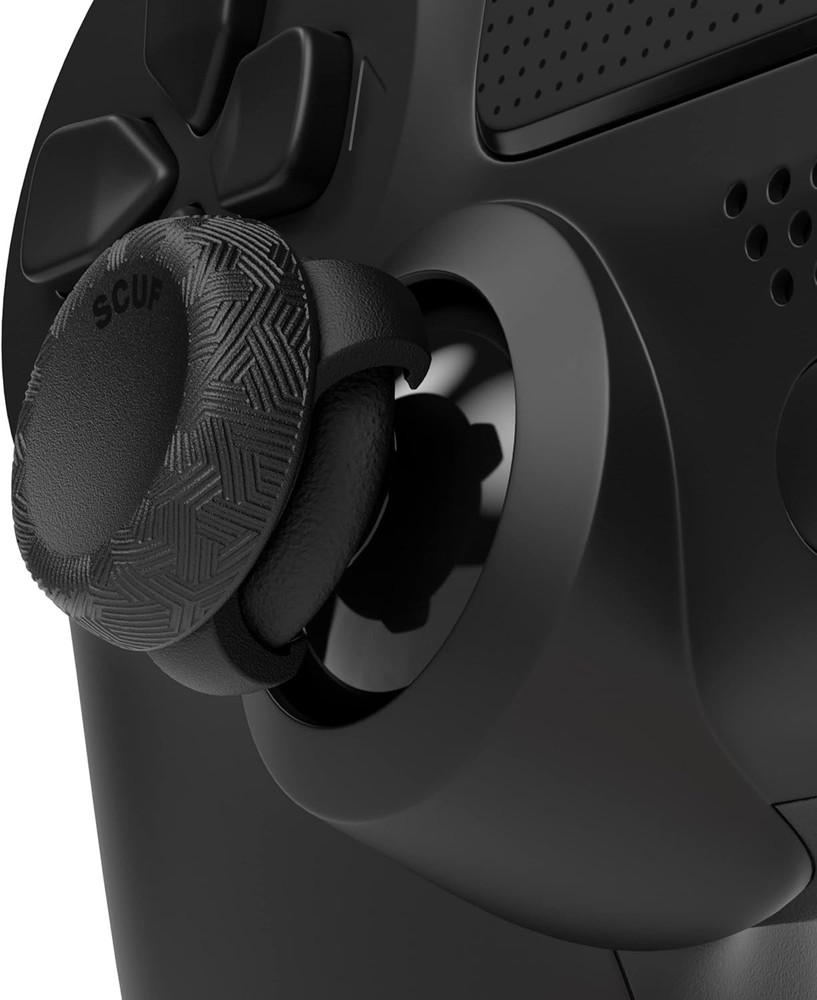 SCUF Control Thumbstick Grips - 6 Pack with 2 Bases - Tactic - 6 Pack, Black