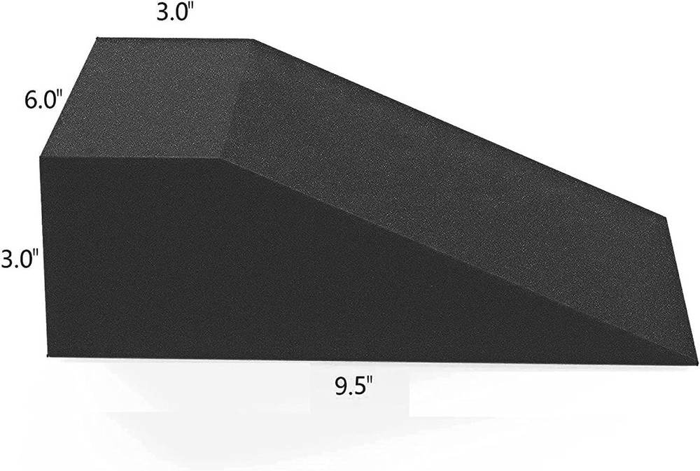 2 Pack Squat Wedge Blocks,Non Slip Professional Squat Ramp for Heel Elevated Squ