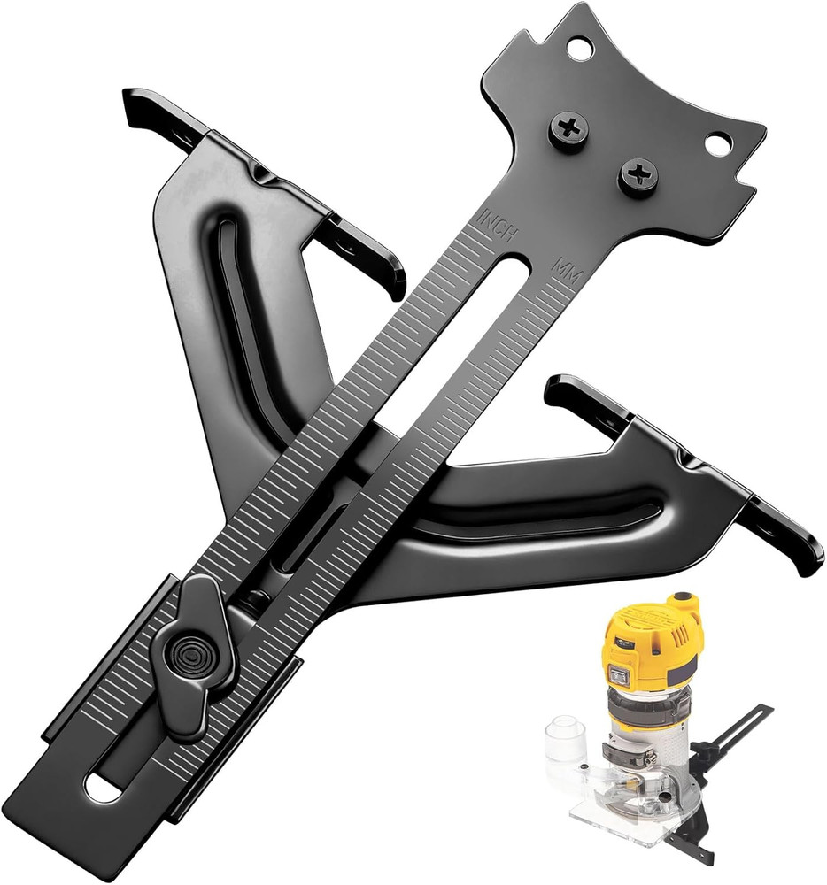 DNP618 Edge Guide for Fixed Base Compact Router, Compatible with DEWALT DWP611 R