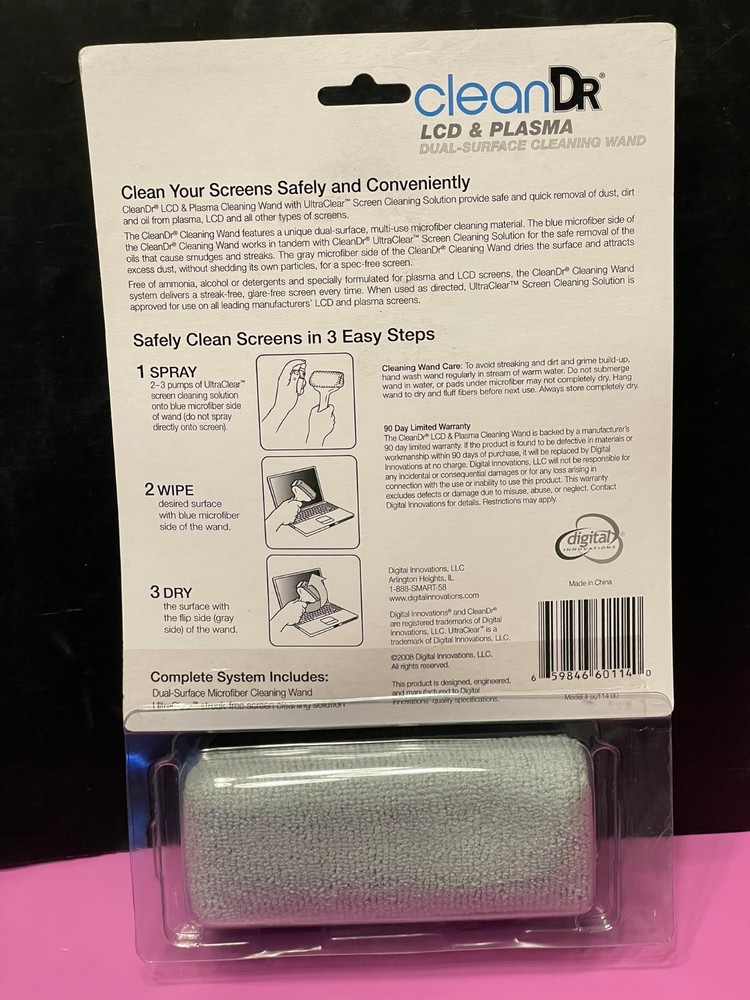 CleanDr LCD & Plasma Dual-Surface Cleaning