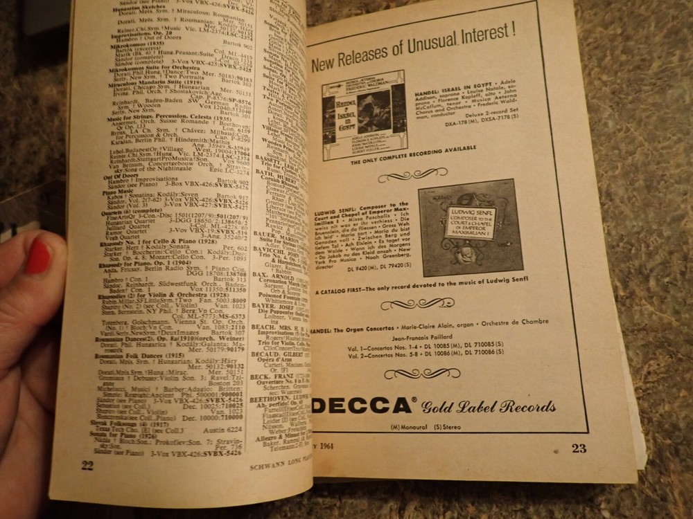 Schwann Long Playing Record Catalog February 1964