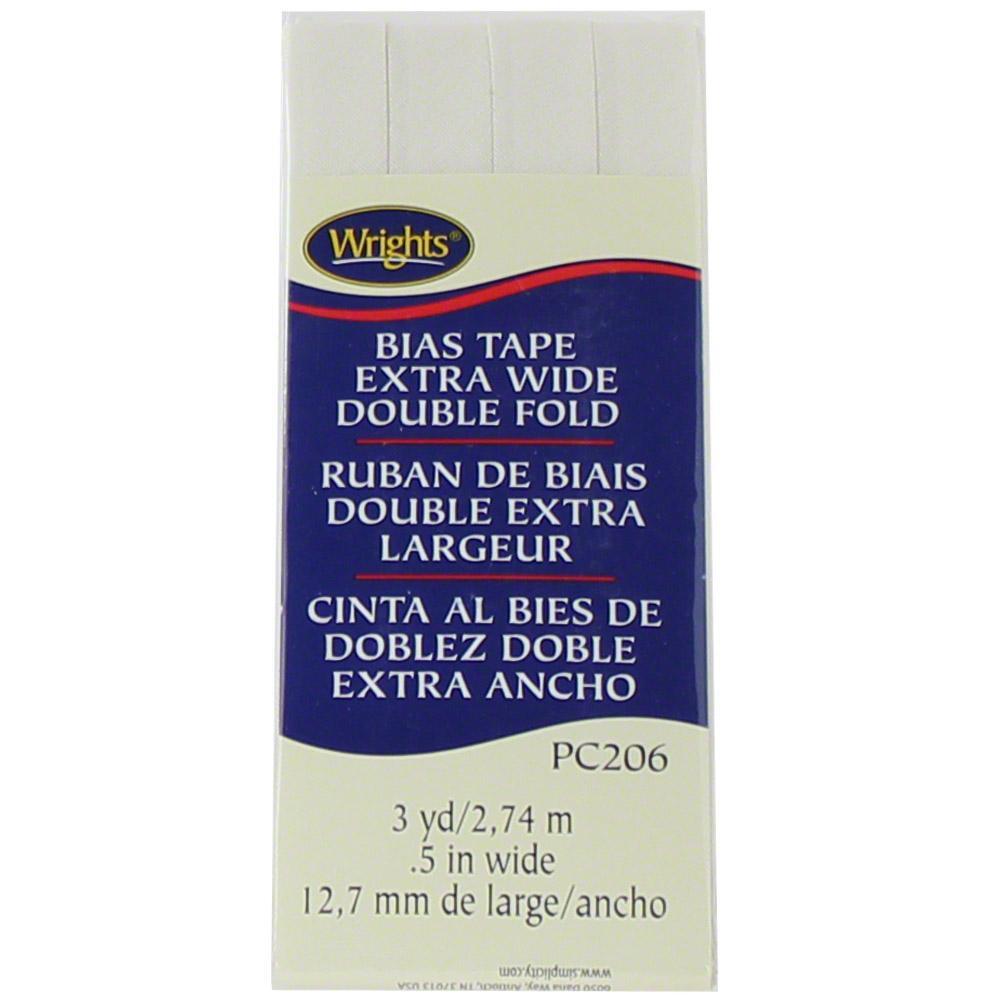 Bias Tape, Extra Wide Double Fold, Wrights