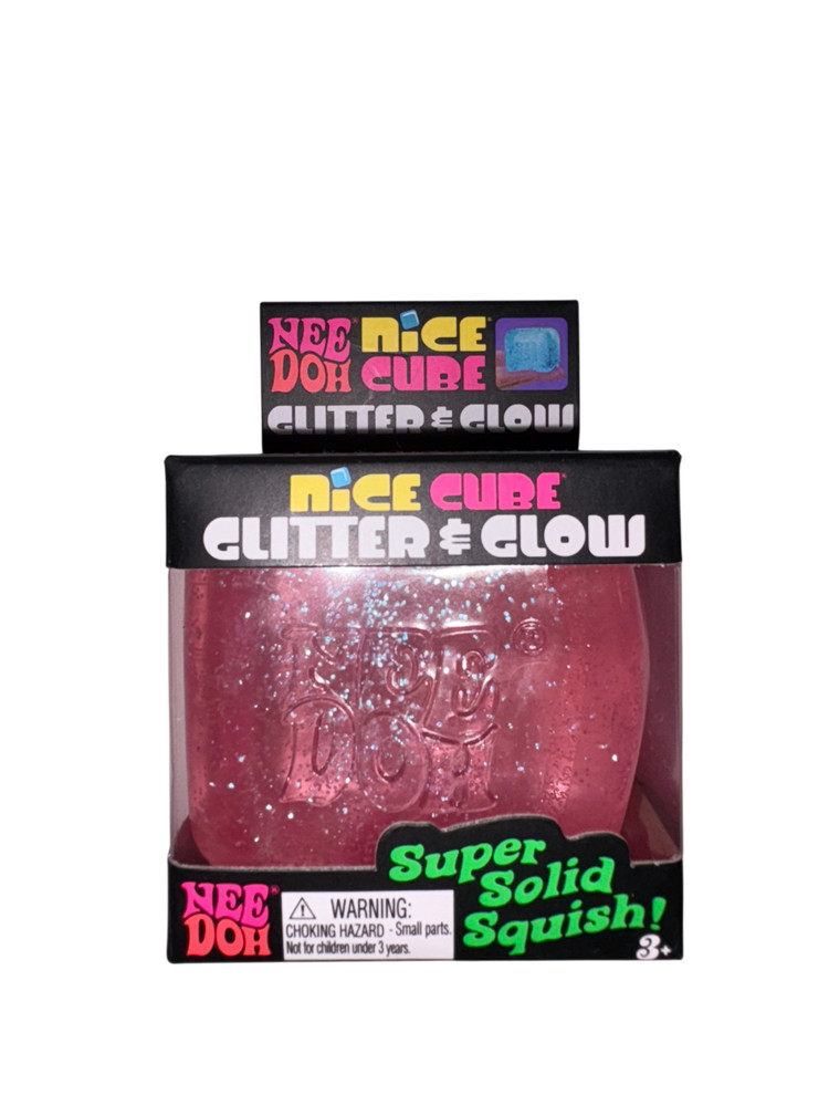 Authentic Schylling NeeDoh Glitter N Glow Cube ✨ NEW Sealed – Original Squishy