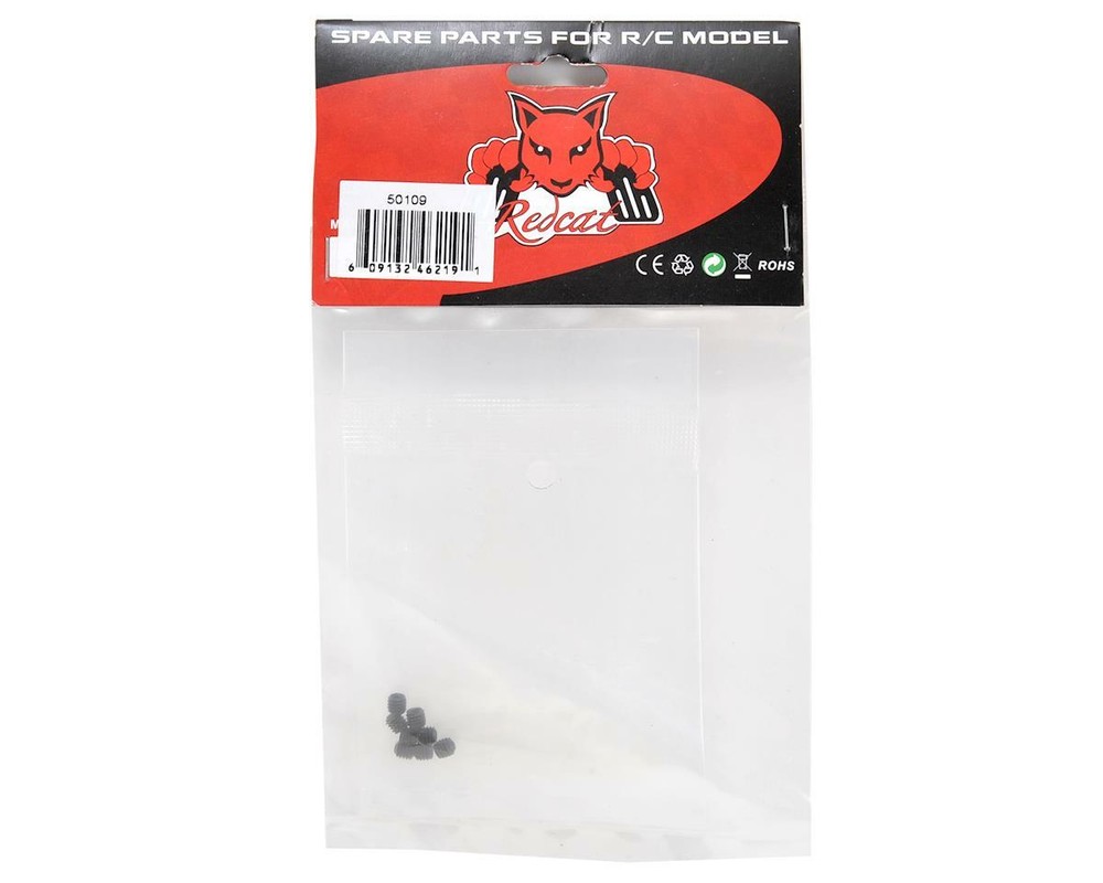 Redcat 4x4mm Hex Head Grub Screw Set (8) [RER01212]