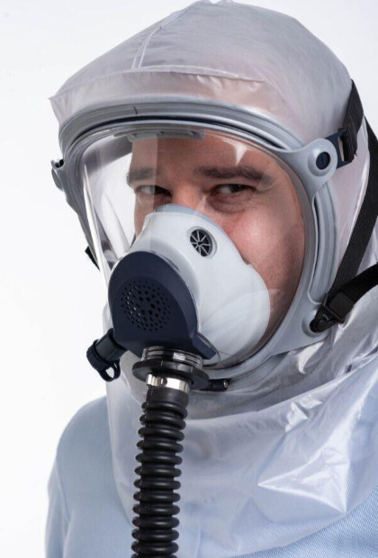 Guardian PAPR Gas Mask Kit – NBC Full Face Respirator + Blower 40mm NATO