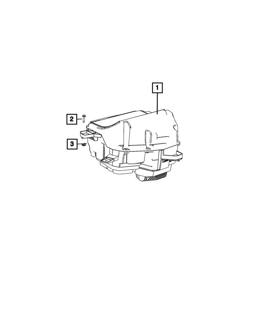 Genuine Mopar Heads Up Display Module 68594966AB