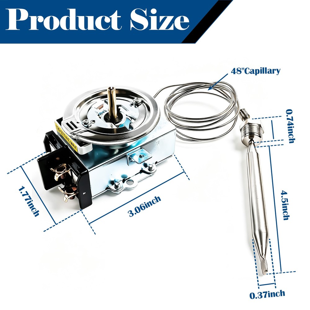 D1/D18 30A 125-277VAC Thermostat Buffet Steam Table Replacement