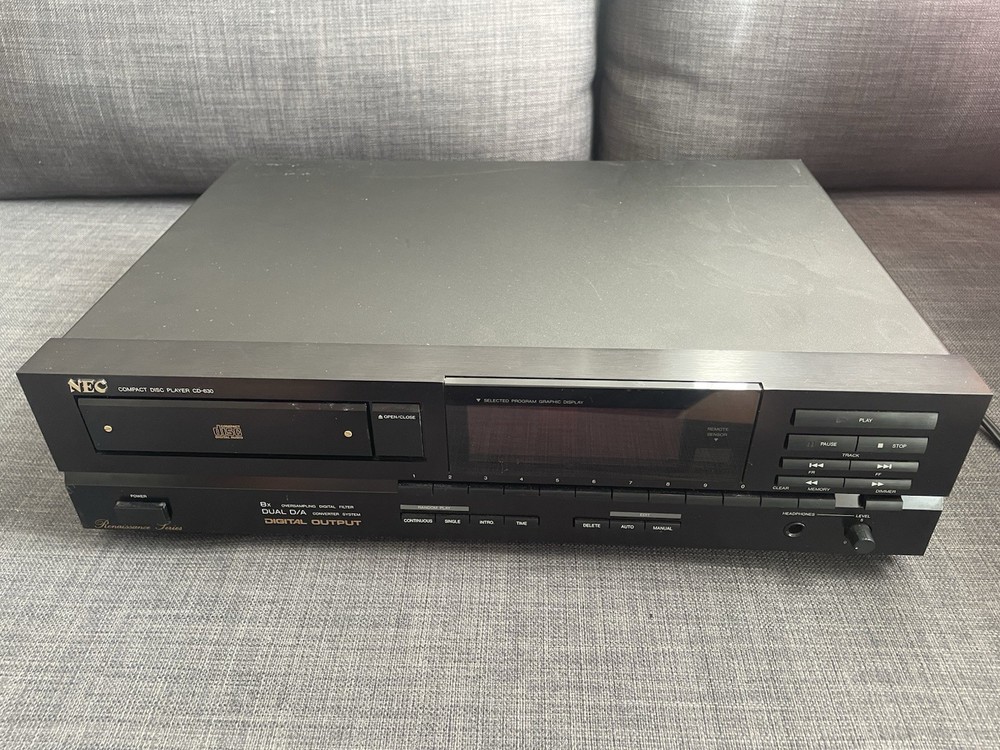 NEC Compact Disc Player CD-630 Black CD Player WORKS