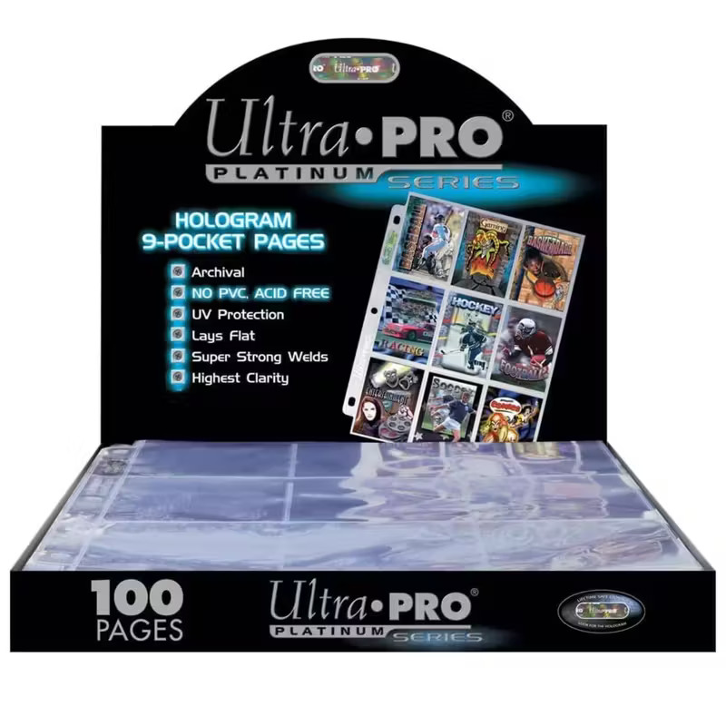 300 Ultra Pro Platinum Pages - 3 Boxes of 100ct Pages