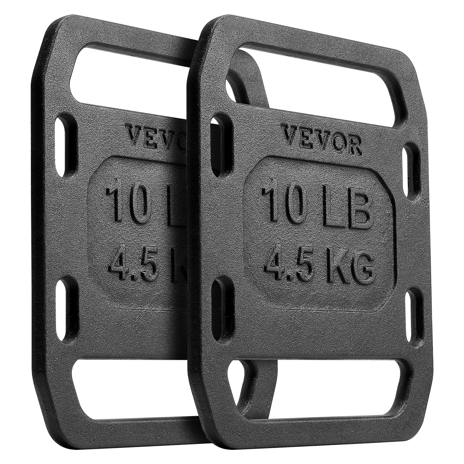 VEVOR Cast Iron Ruck Weights for Rucking Weight Plate with Handle 10LB Pairs