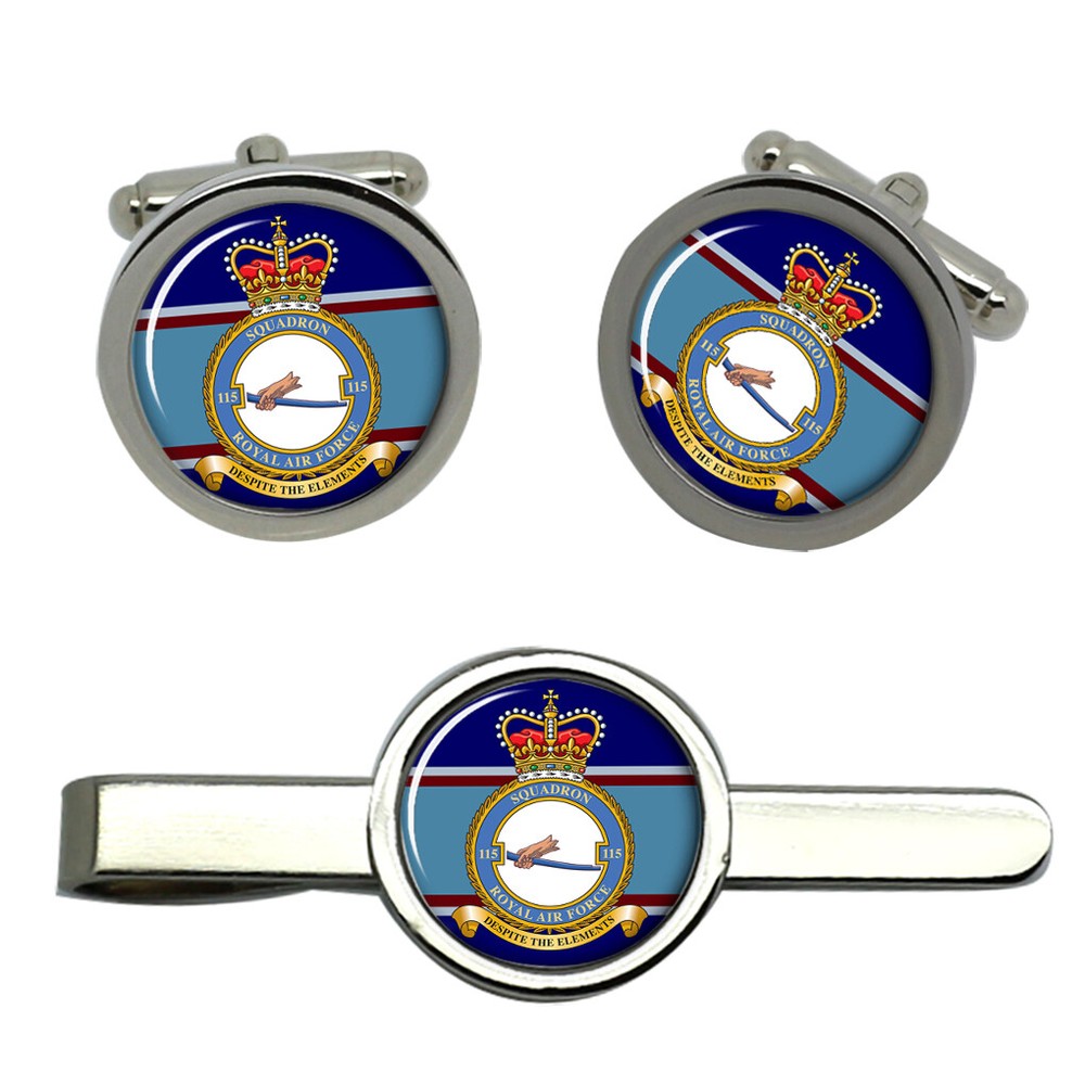 115 Squadron, RAF Cufflinks and Tie Clip Set