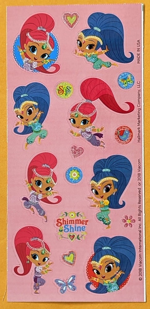Shimmer and Shine Sticker Sheet
