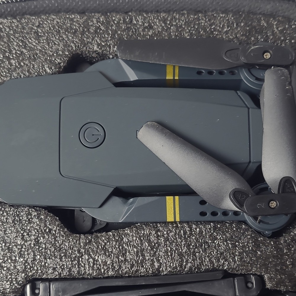 Foldable Quadcopter Drone with Camera, Toy Grade, Dark Gray/Black