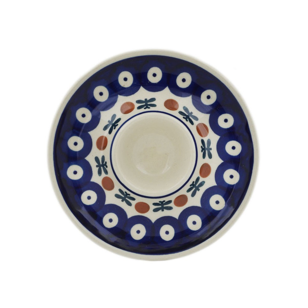 Polish Pottery Egg Plate 5" Mosquito