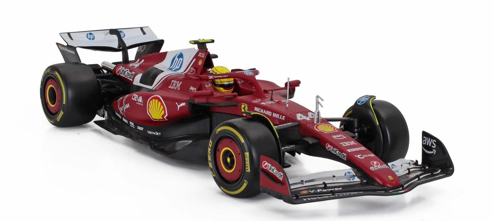 1:43rd Scuderia Ferrari F1 SF25 Lewis Hamilton #44 Red