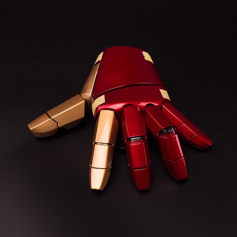 Iron Man Armor 1:1 Wearable Arm MK42 Gloves Model Cosplay Toy LED Luminous Props