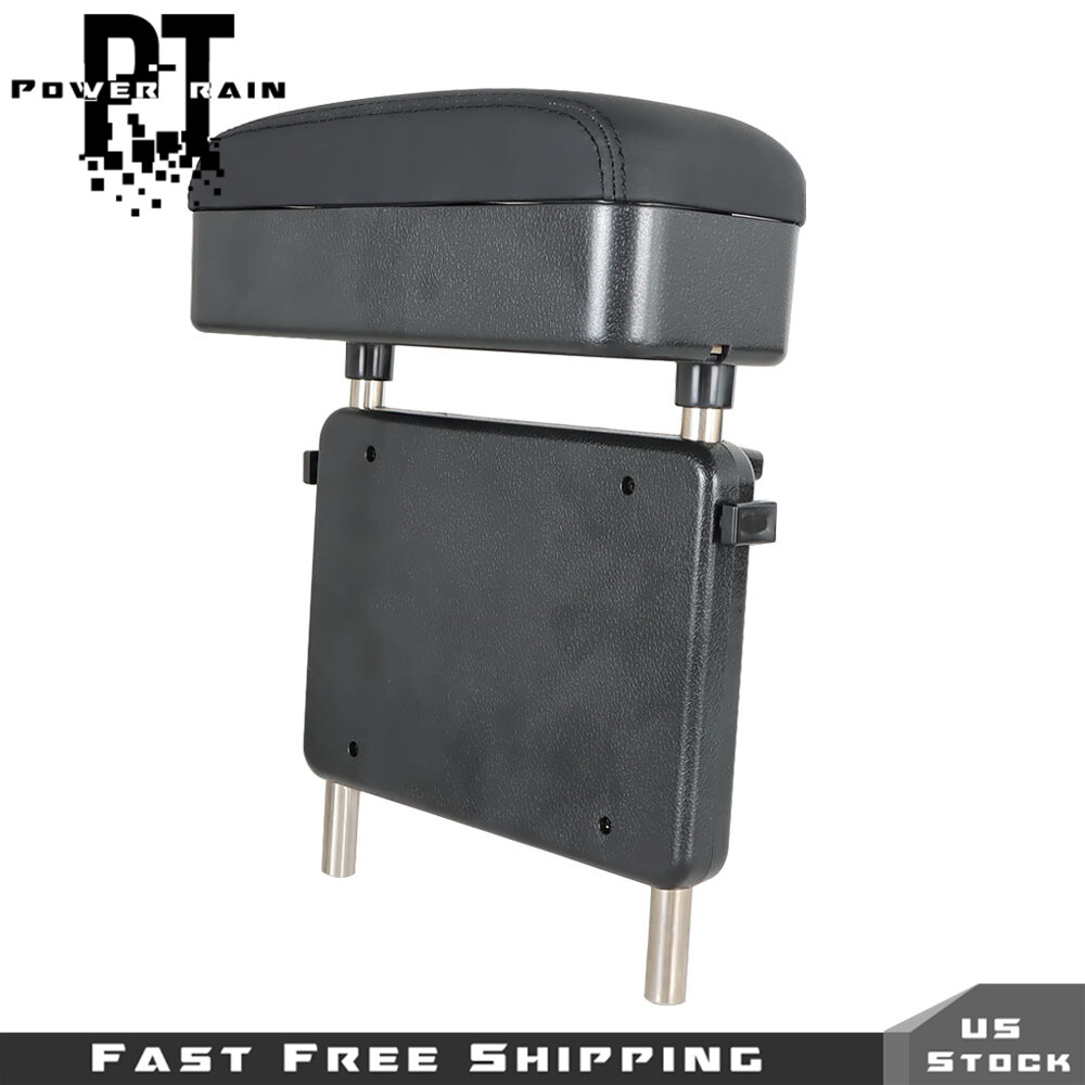 Universal Car Armrest Box Elbow Support Adjustable Center Console Armrest Black