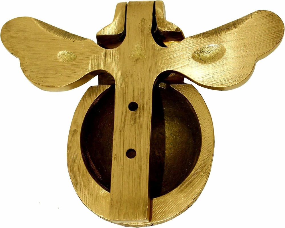 Solid Handmade Delightful Brass Bumblebee Door Knocker for Front Door