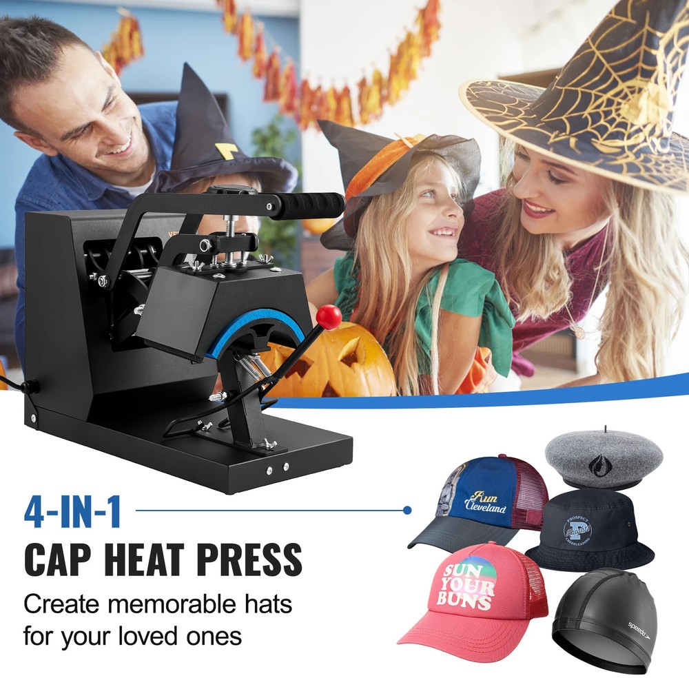 Hat Heat Press 4 in1 Clamshell Transfer LCD Digital Timer Temperature Control