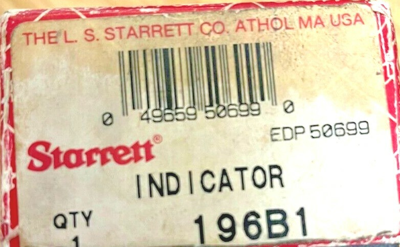 STARRETT NO.196 DIAL TEST INDICATOR