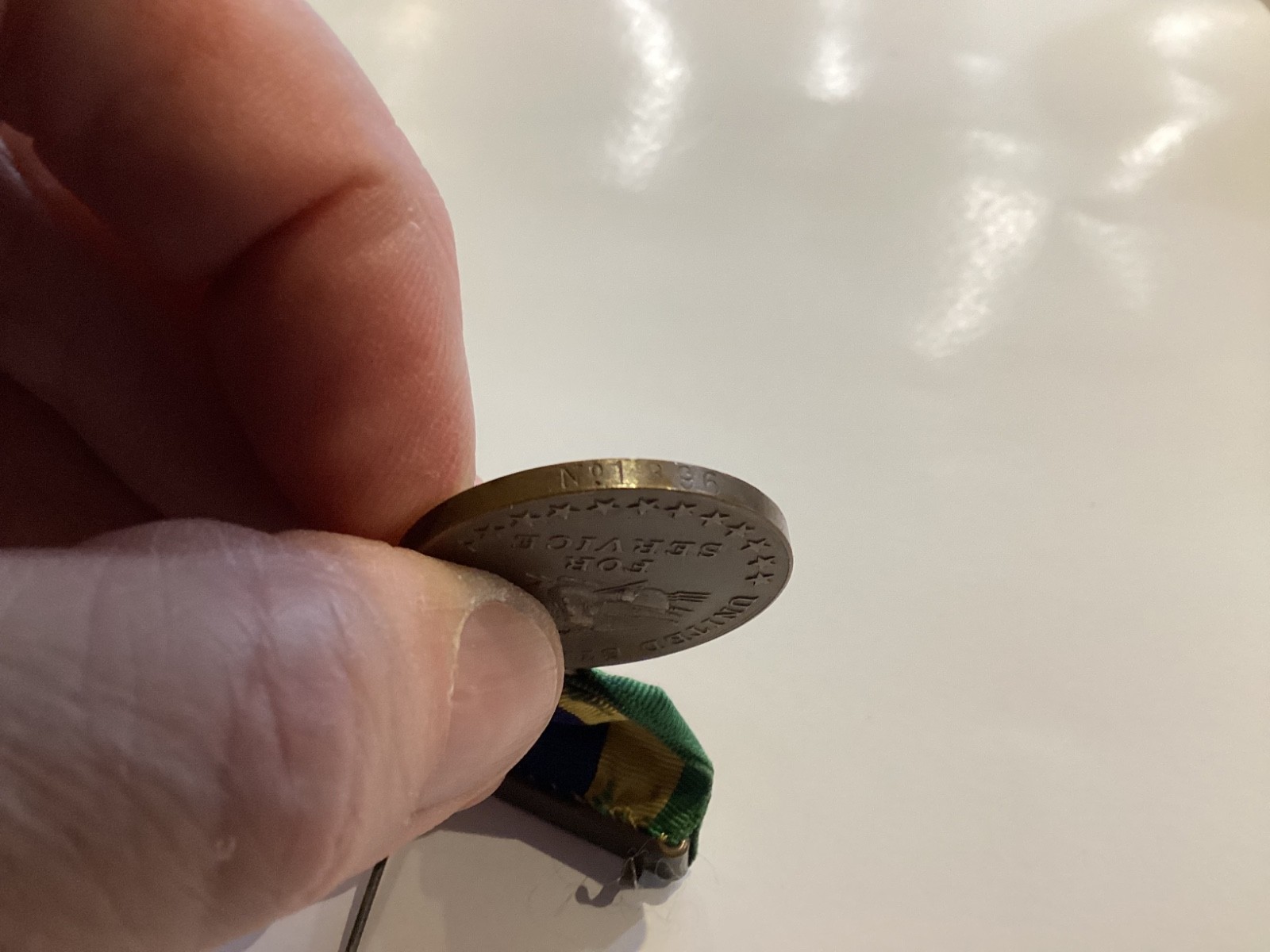 US ARMY MEXICAN SERVICE CAMPAIGN MEDAL NUMBERED 1911-1917 #1396