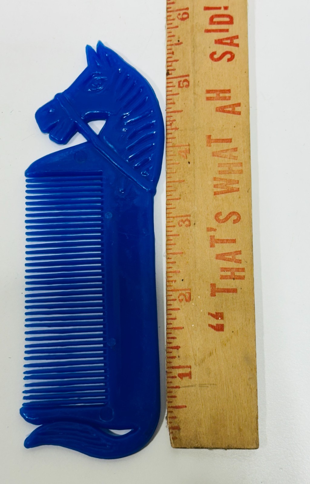 6 Horse and pony mane plastic blue Comb Set Mane And Tail Equine horse head grip