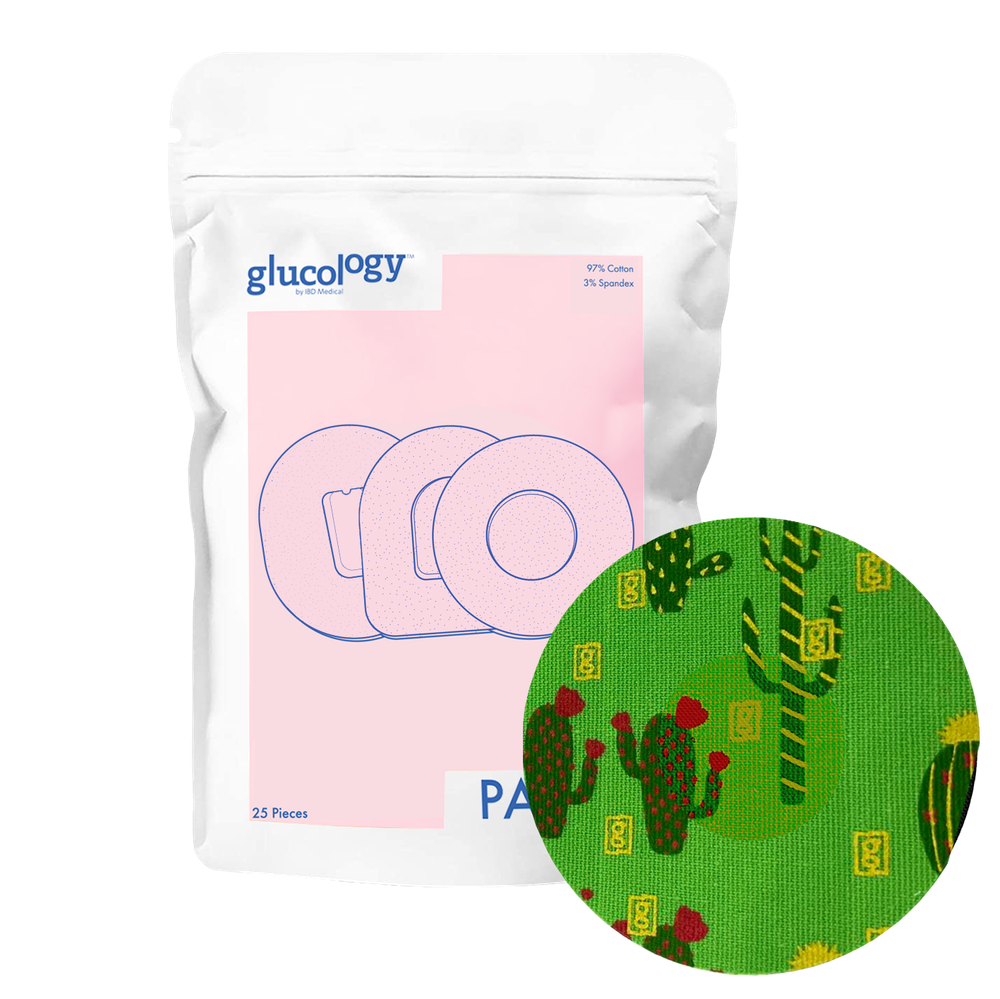 Glucology CGM Patch 25 Pack | for Freestyle/ Guardian/ Elite | Green