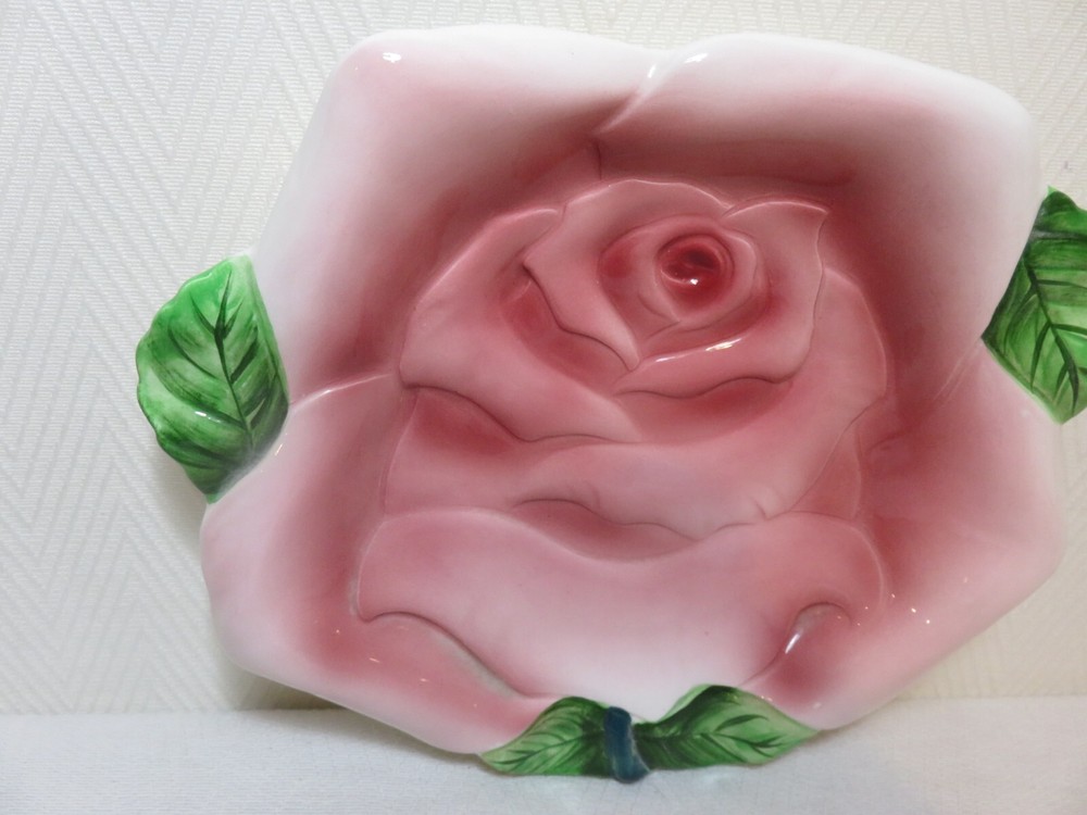 PY Japan ceramic countess rose pitcher and underplate