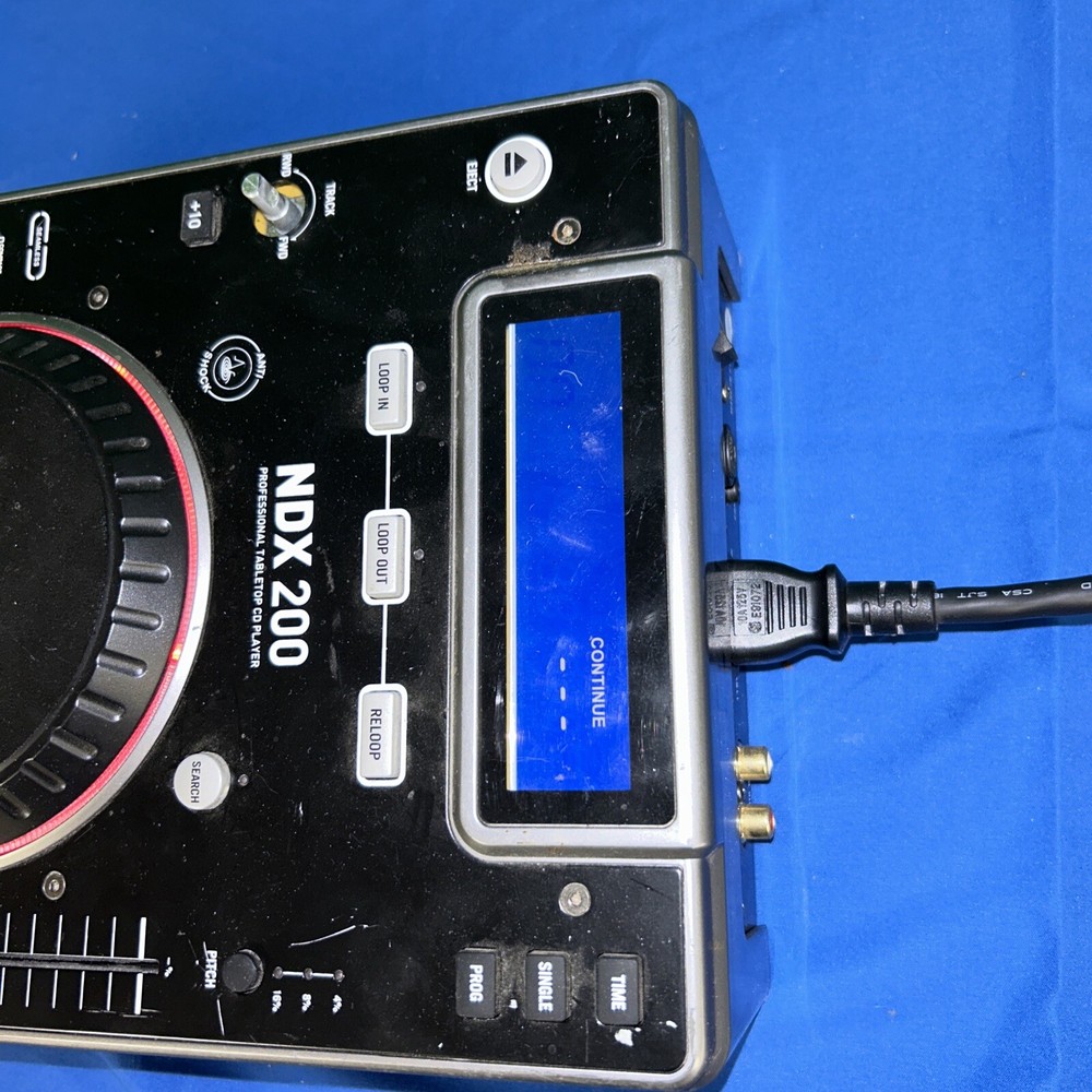 Numark DJ NDX200 Professional Tabletop CD Player Mix Loop AS-IS