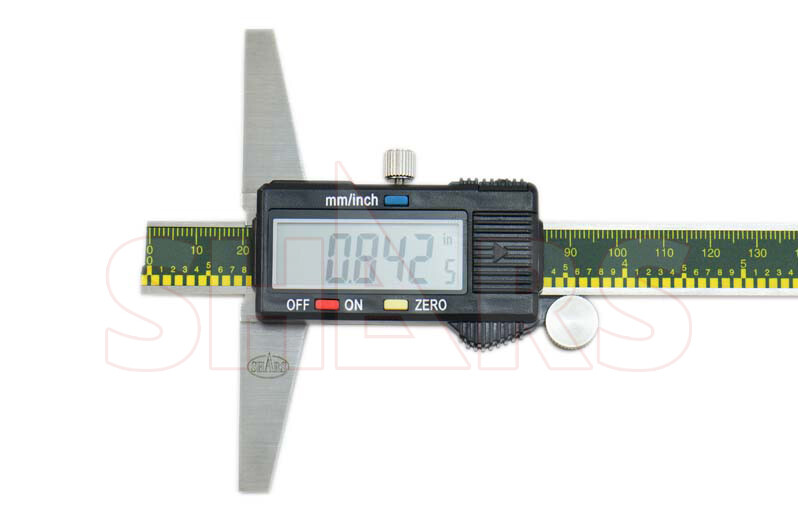 SHARS 0- 8" 200MM CALIPER DIGITAL DEPTH GAGE GAUGE NEW P]