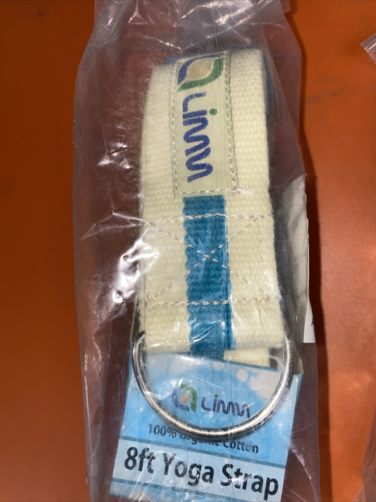 2 Yoga Strap 8ft 100% Organic Cotton Pilates 244cm x 3.8cm Brand New Sealed