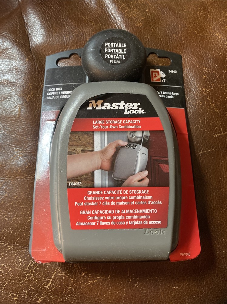 Master Lock Portable Lock Box Large Storage Capacity