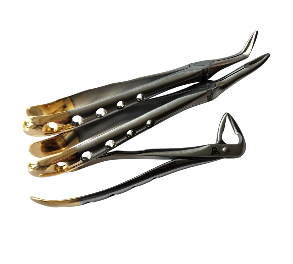 Set of 3 Root Tip Extracting Extraction Forceps Dental Instruments