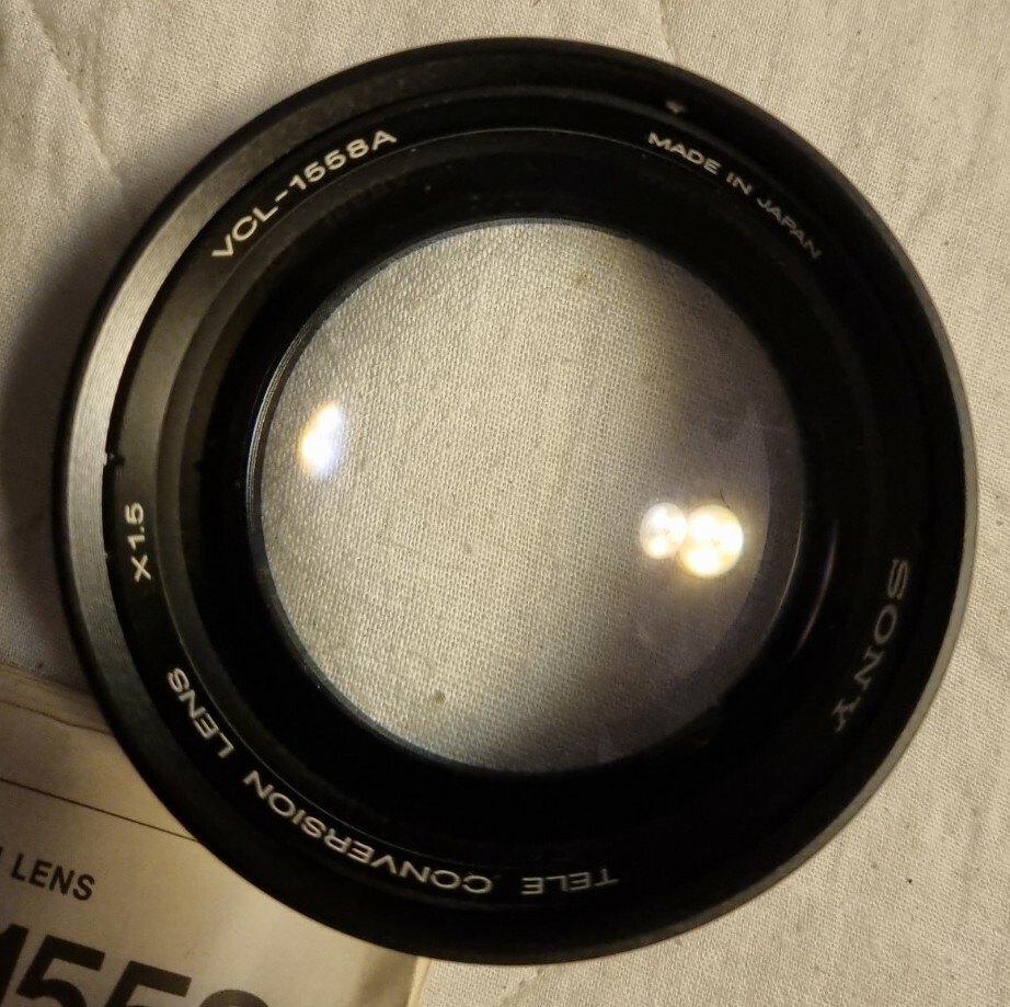 Sony Lens Vcl-1558a with reducer
