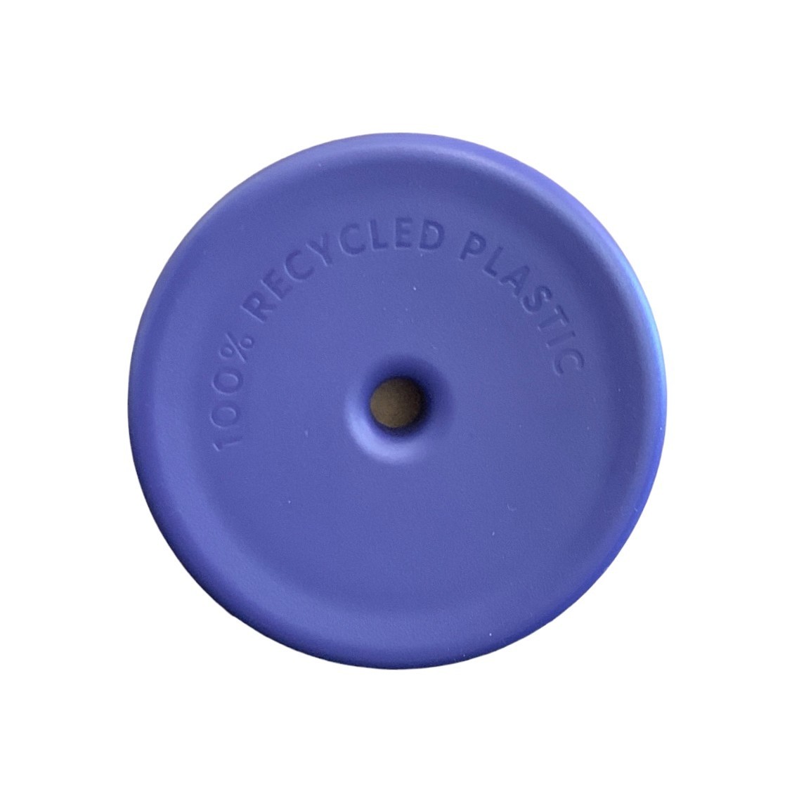 Starbucks Recycled Glass Triangle Bottom Purple Lid Cold Cup Tumbler 16oz Grande