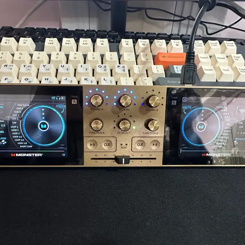 Monster GODJ Portable DJ Controller Compact Audio Mixer