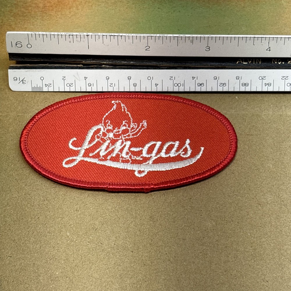 Lin Gas Red Patch 3.5 Inch Gas Station Patch Collectible