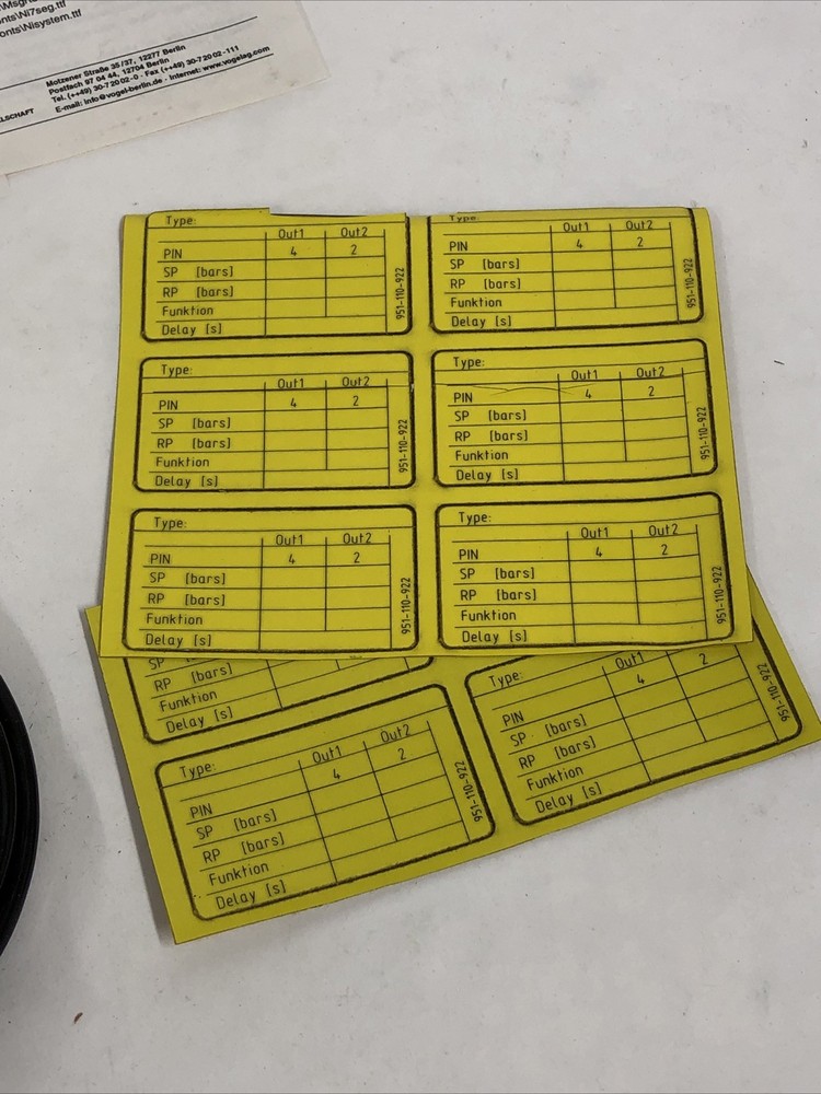 Vogel 173-000-190 DS-E Programming Kit Configuration RS 232 Interface