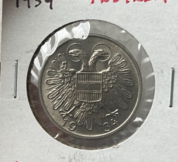 1934 Austria 1 One Schilling L2