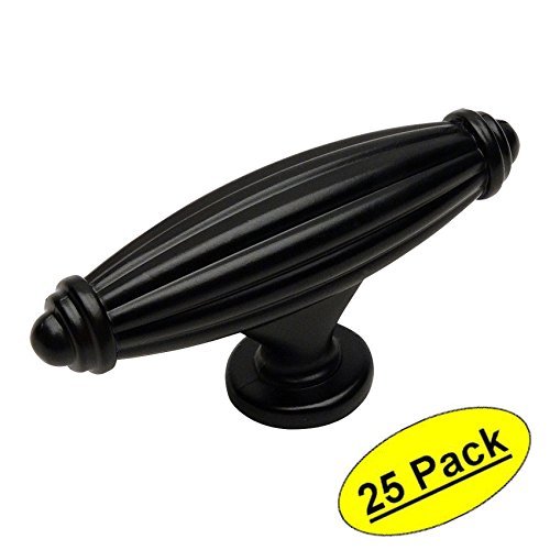 *25 Pack* Cosmas Cabinet Hardware Flat / Matte Black Knobs #7121FB
